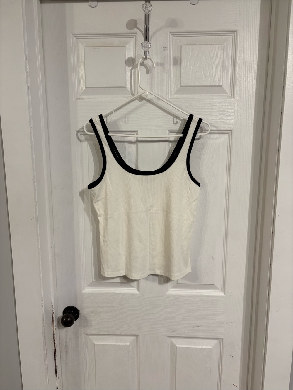 Dynamite White Tank with Black Trim